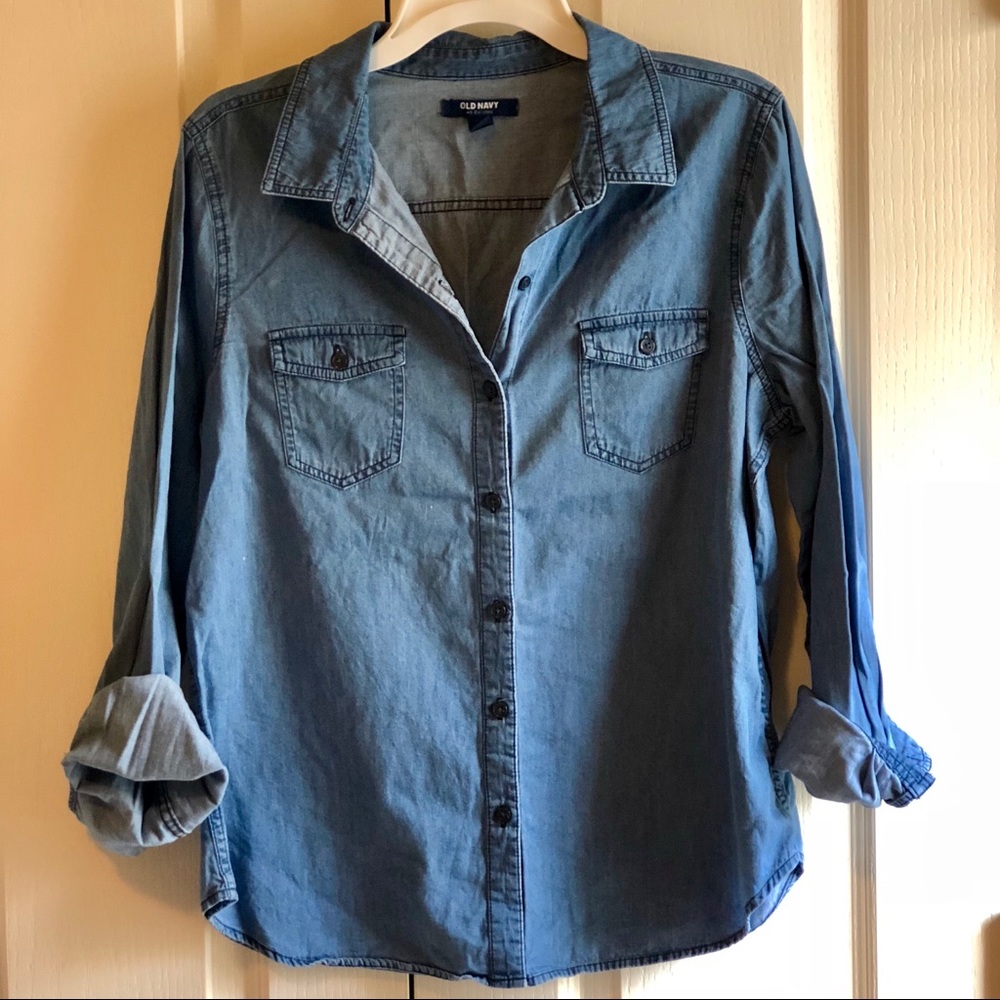 Chambray Button-Down